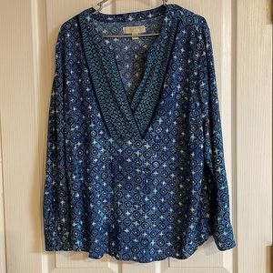 MICHAEL Michael Kors Tunic Blue Ibiza in size XL